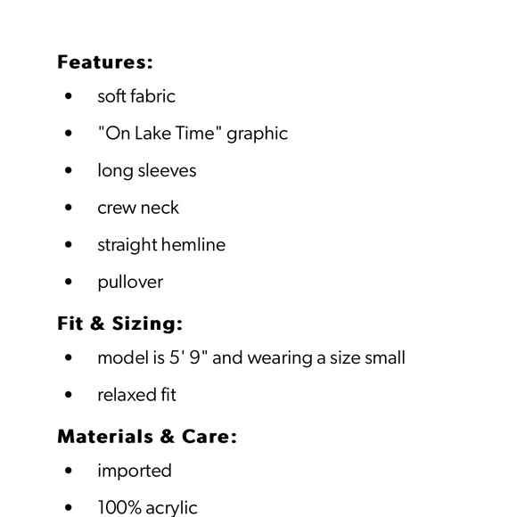 Women’s Graphic On Lake Time Sweater - Picture 4 of 4